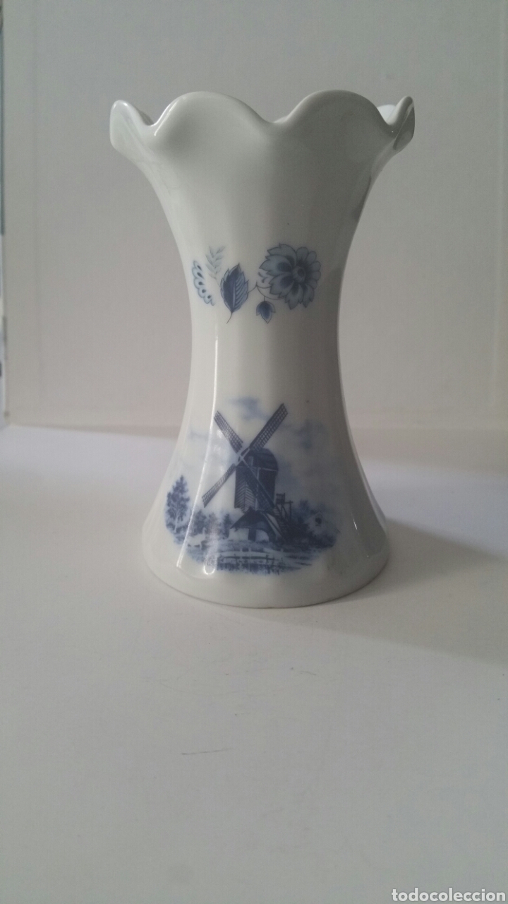 Vintage: Jarr&oacute;n peque&ntilde;o de porcelana holandesa.