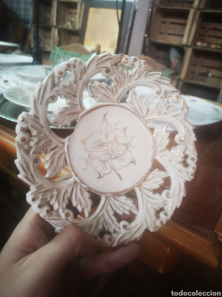 Vintage: Plato de porcelana el miguelete, Valencia sellado y numerado