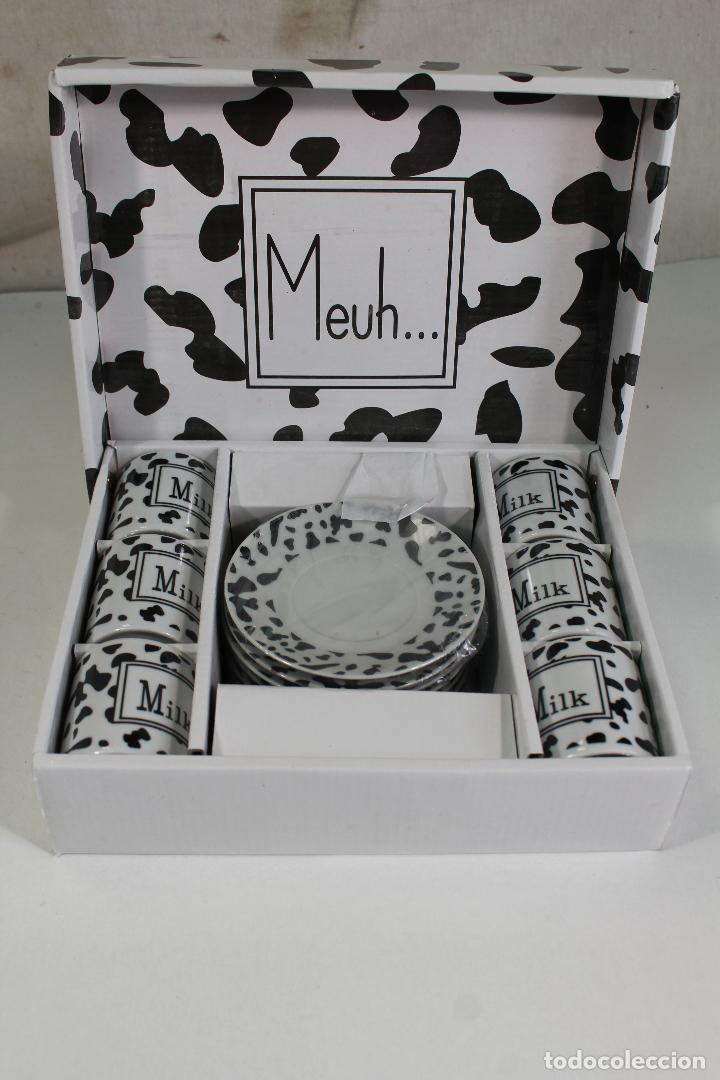 Vintage: JUEGO DE CAFE 6 TAZAS Y 6 PLATOS DE PORCELANA MEUH