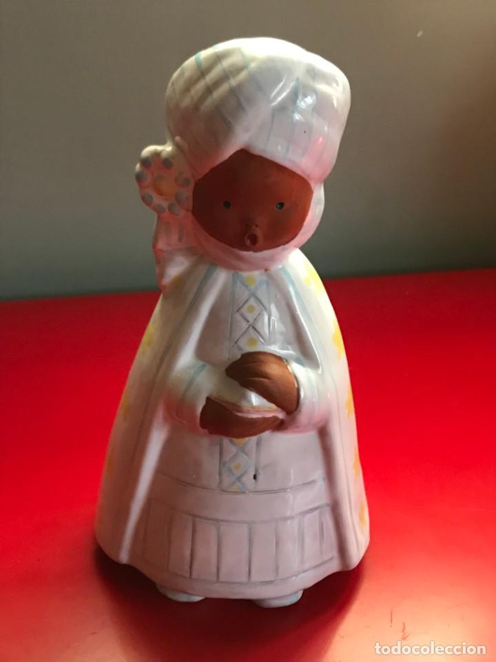Vintage: FIGURA JULLAR DE CER&Aacute;MICA Y ESMALTE. VINTAGE. REY MAGO BALTASAR