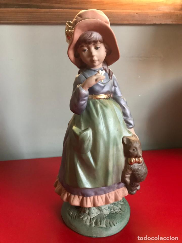 Vintage: FIGURA PORCELANA MARCO GINER. MU&Ntilde;ECA. NI&Ntilde;A. CAMPESINA. VINTAGE. ROM&Aacute;NTICA. DECORACI&Oacute;N