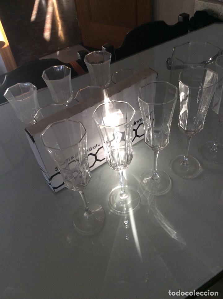 Vintage: LUMINARC 16 COPAS Y CUBITERA. - Foto 6