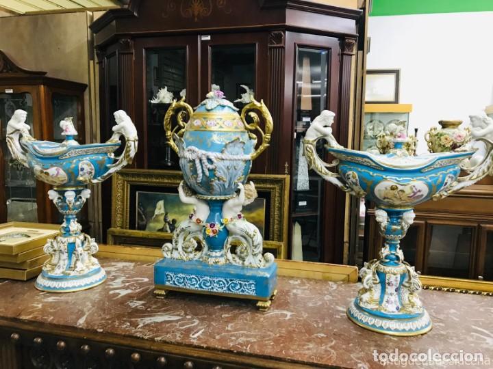 Vintage: N205 CONJUNTO DE 3 PIEZAS DE BISCUIT