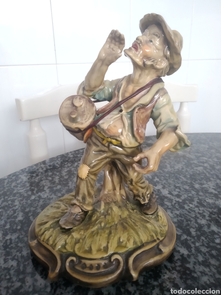 Vintage: Figura porcelana aguador