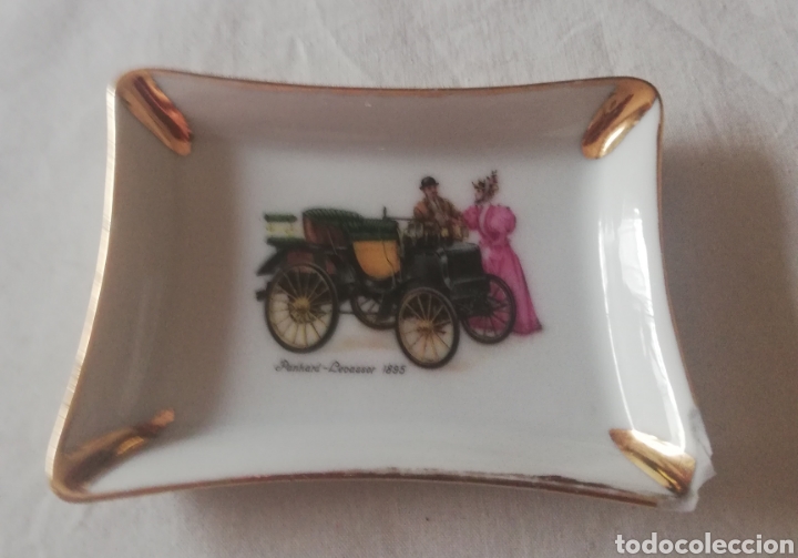 Vintage: Cenicero de porcelana y oro, vintage o antiguo