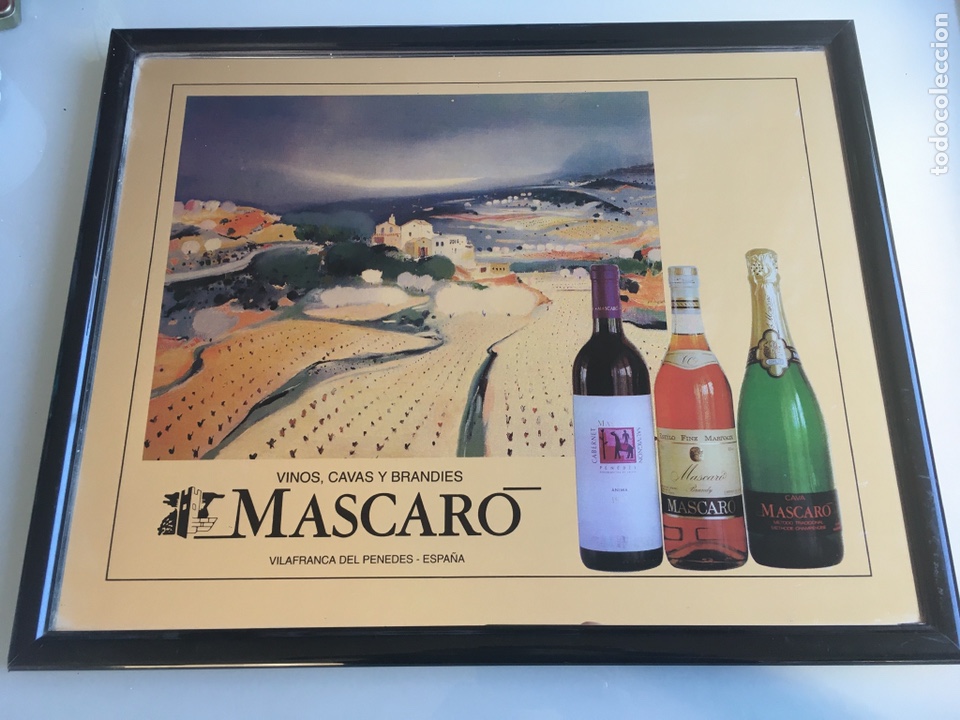 Vintage: Espejo Mascar&oacute; botellas. - Foto 1