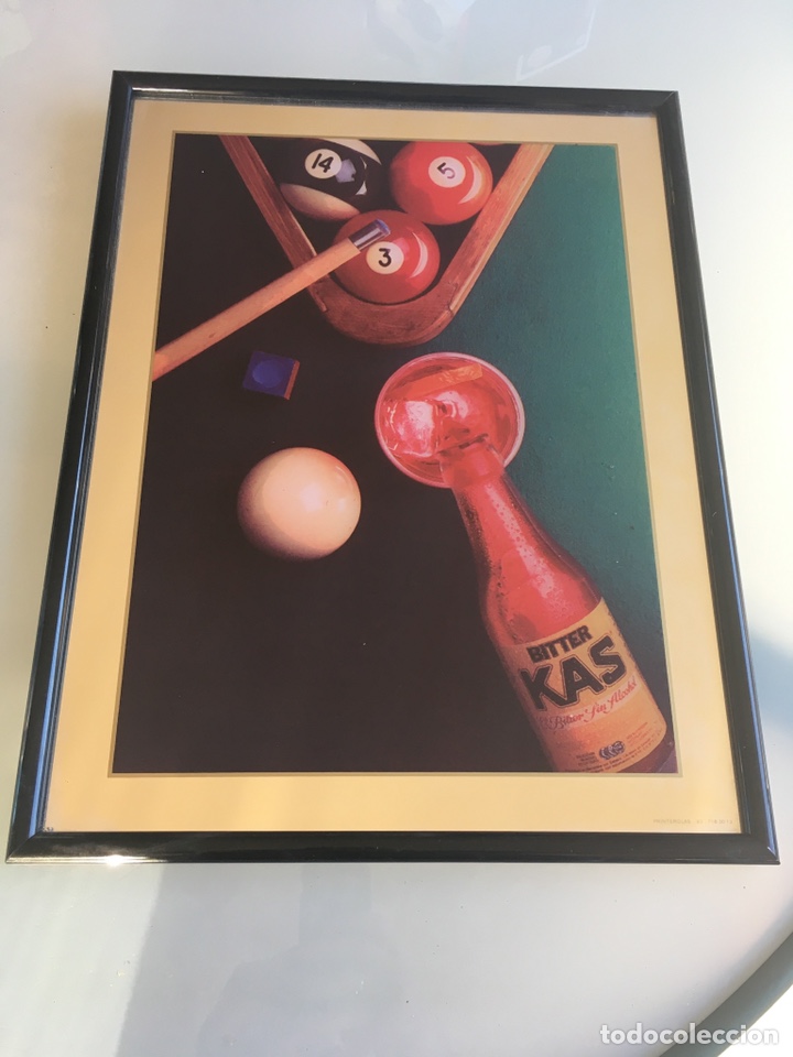 Vintage: Espejo Bitter Kas bolas billar. - Foto 1