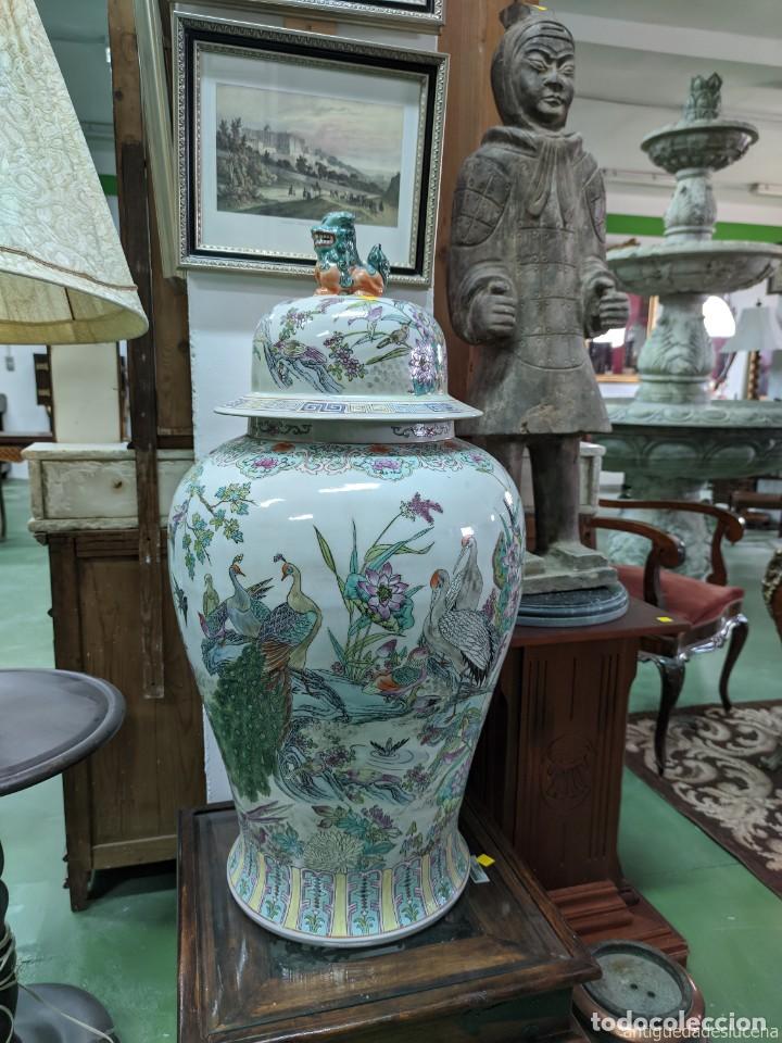 Vintage: N341 BOMBONERA DE PORCELANA, ORIENTAL