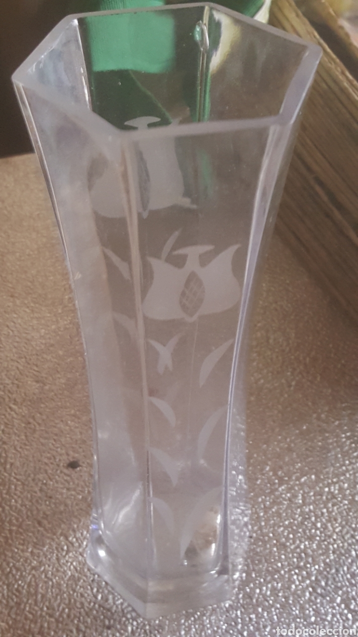 Vintage: florero de cristal - Foto 1