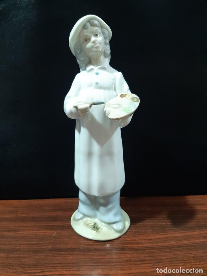 Vintage: Gran figura de porcela Tengra (Valencia)