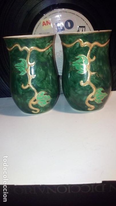 Vintage: 2 JARRONES PORCELANA - SUREDA . - Foto 1