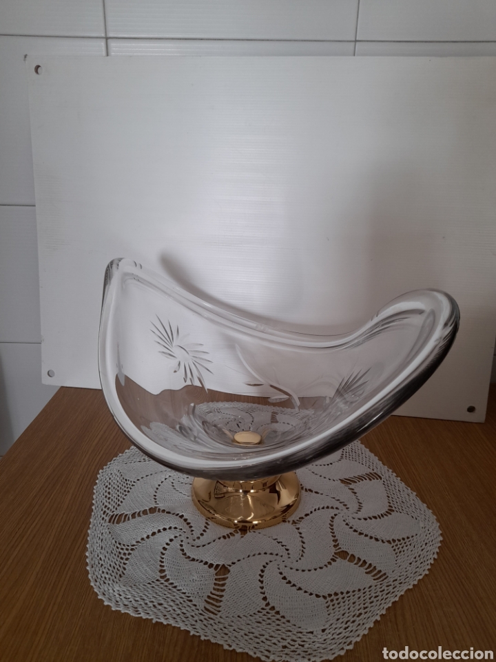 Vintage: CENTRO DE MESA DE CRISTAL TALLADO - Foto 1