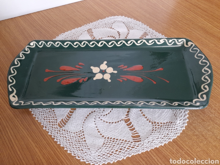 Vintage: BANDEJA DE CERAMICA ESMALTADA PINTADA A MANO