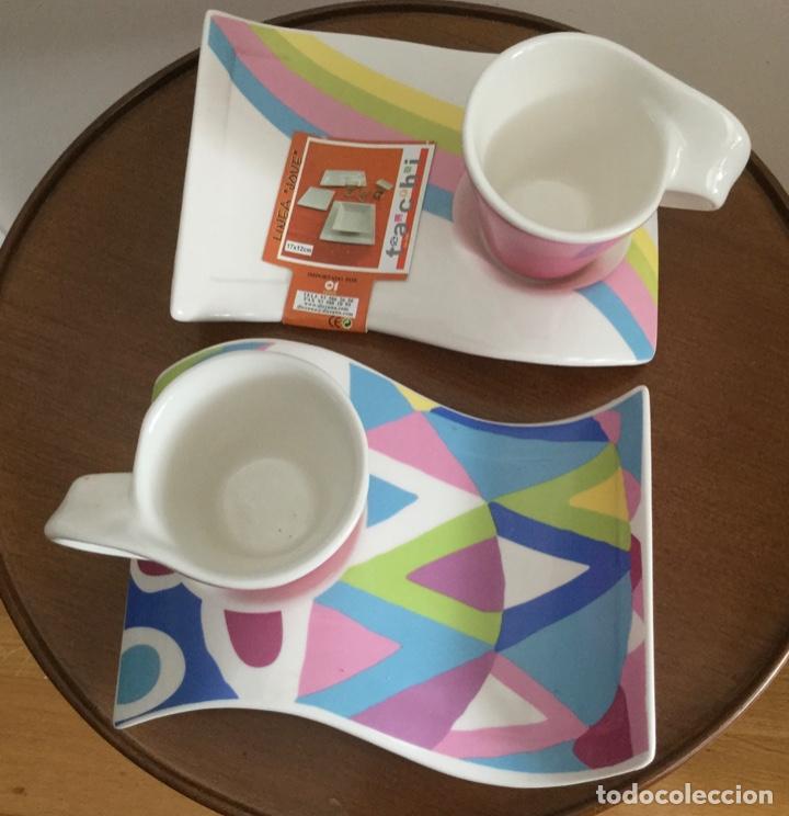 Vintage: TU y YO, 2 TAZAS DE CAF&Eacute; DE LOZA