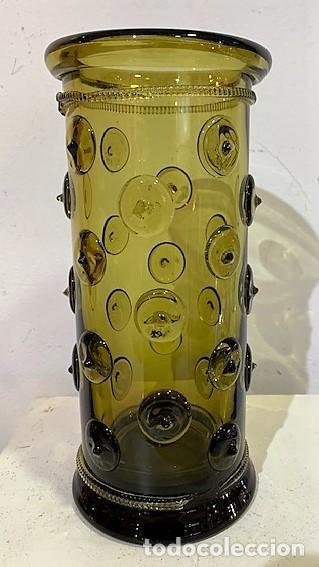 Vintage: Jarr&oacute;n de cristal con apliques. - Foto 1