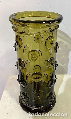 Vintage: Jarr&oacute;n de cristal con apliques. - Foto 2