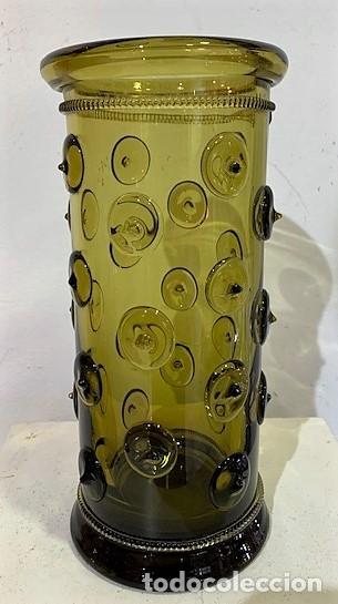 Vintage: Jarr&oacute;n de cristal con apliques. - Foto 4