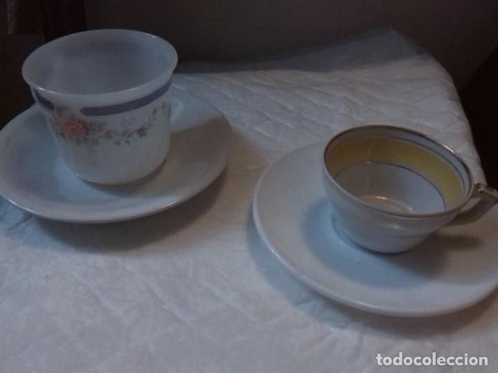 Vintage: Juego de t&eacute; ingl&eacute;s con dos tazas y dos platos