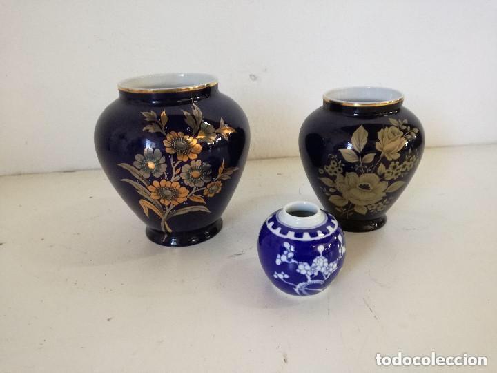 Vintage: Lote de tres tibor