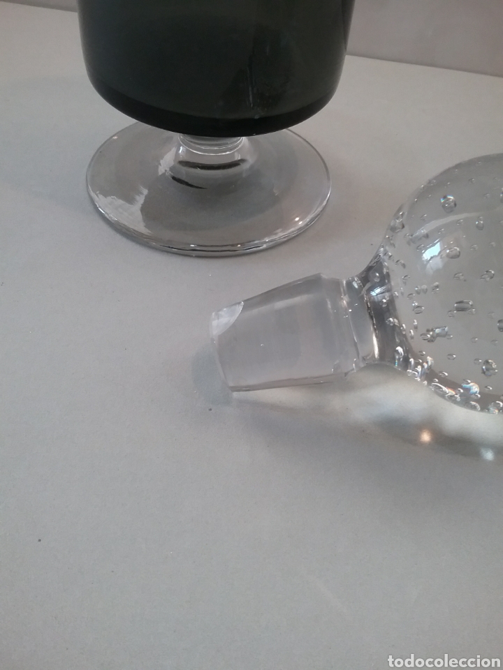 Vintage: Botella en vidrio bicolor - Foto 4