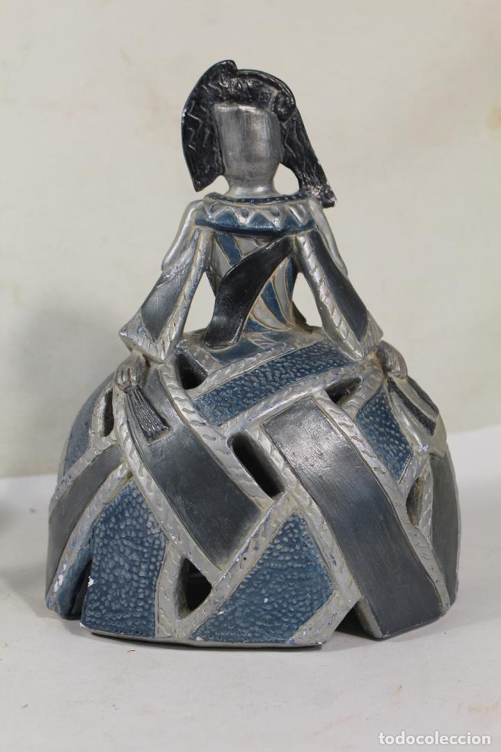 Vintage: figura menina de yeso