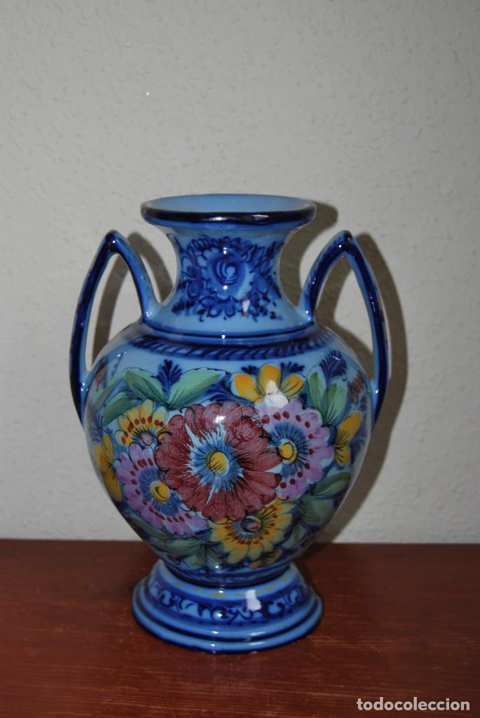 Vintage: JARR&Oacute;N DE CER&Aacute;MICA PORTUGUESA - ALCOBA&Ccedil;A - DECORACI&Oacute;N FLORAL - PINTADO A MANO