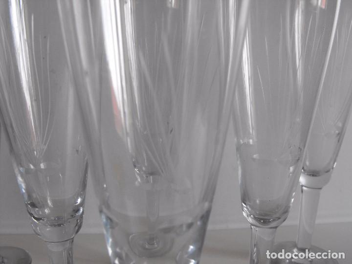 Vintage: Seis copas de champan. - Foto 2