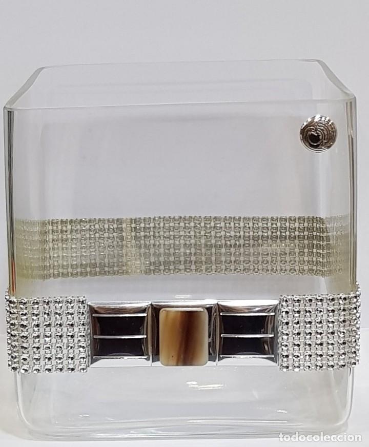 Vintage: Jarr&oacute;n de cristal y plata - Foto 1