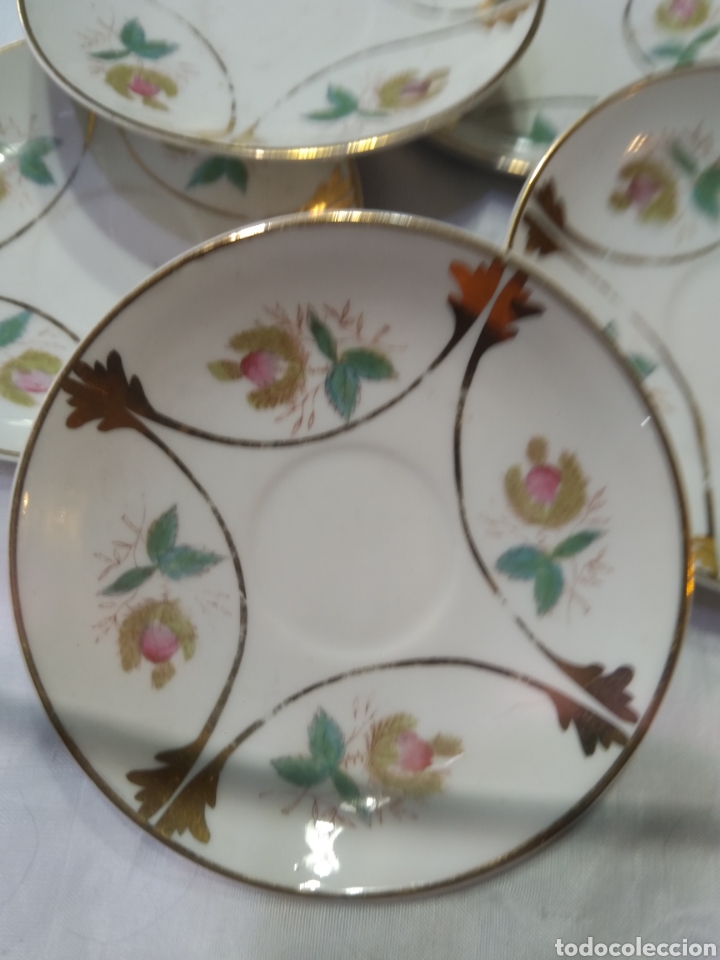 Vintage: 5 platos cafe - Foto 2