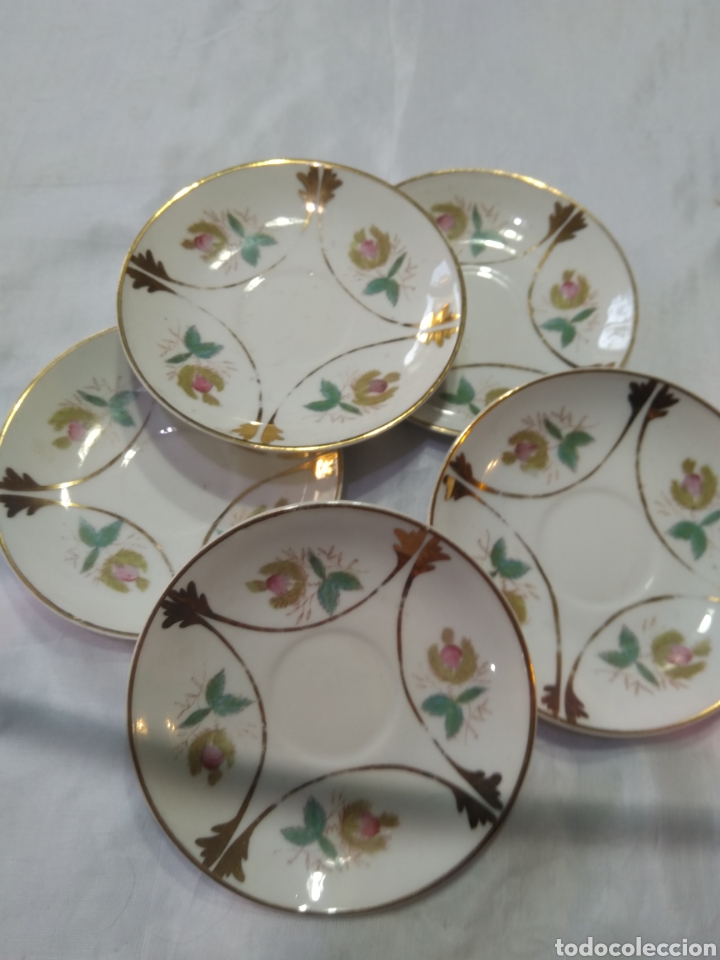 Vintage: 5 platos cafe - Foto 1