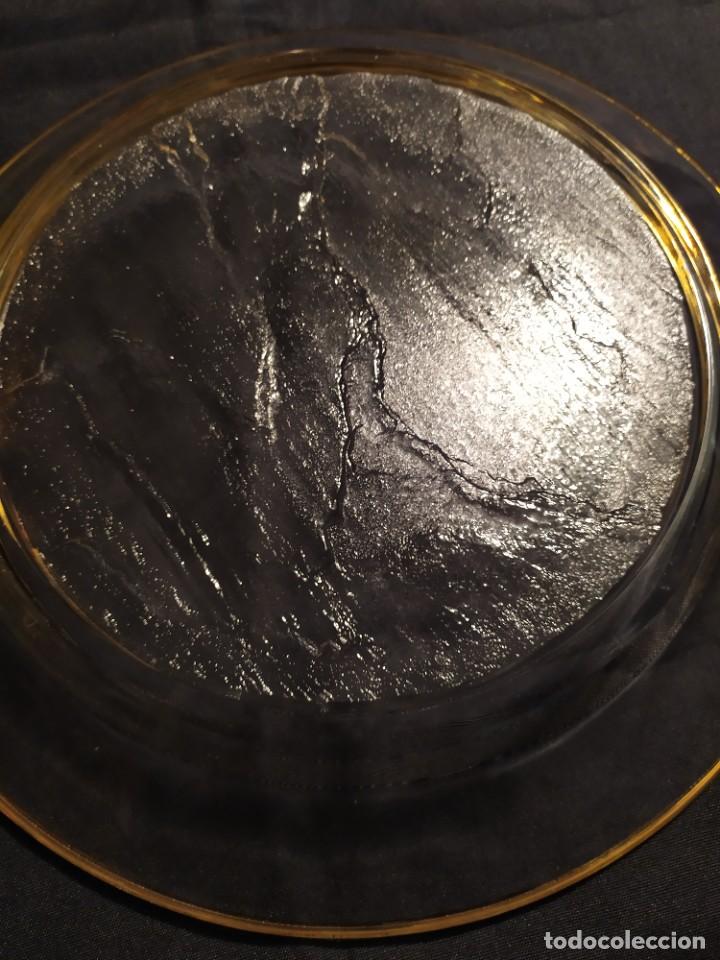 Vintage: BONITO PLATO DE CRISTAL - Foto 5