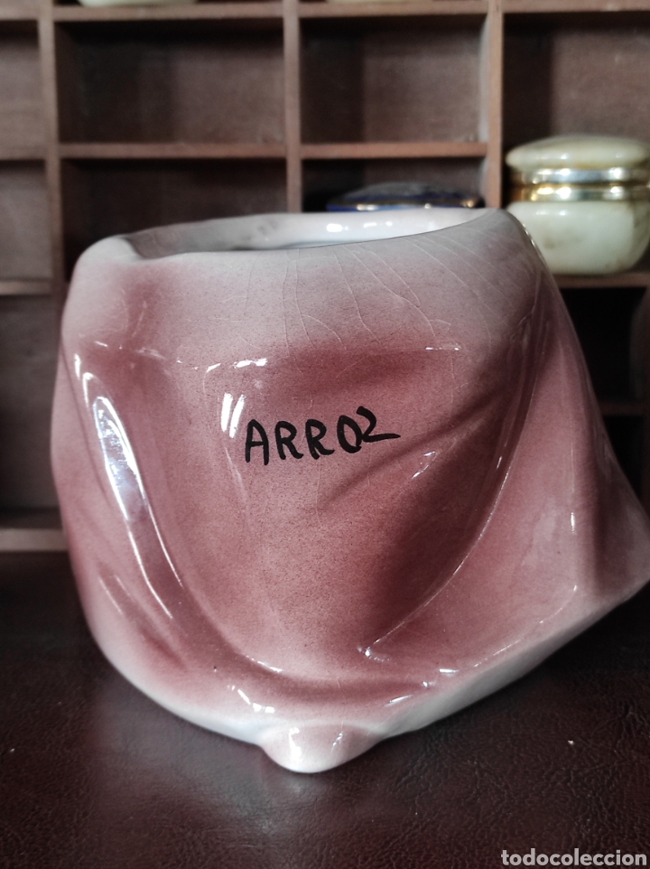 Vintage: Tarro vintage para arroz, tipo taz&oacute;n