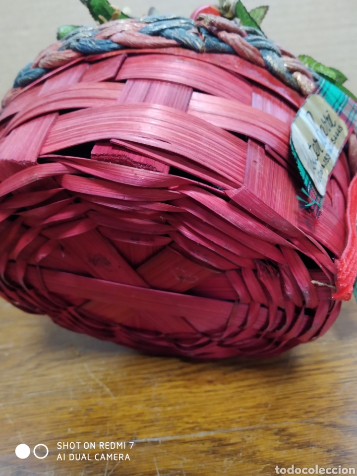 Vintage: Cesta con Vela Navide&ntilde;a - Foto 4