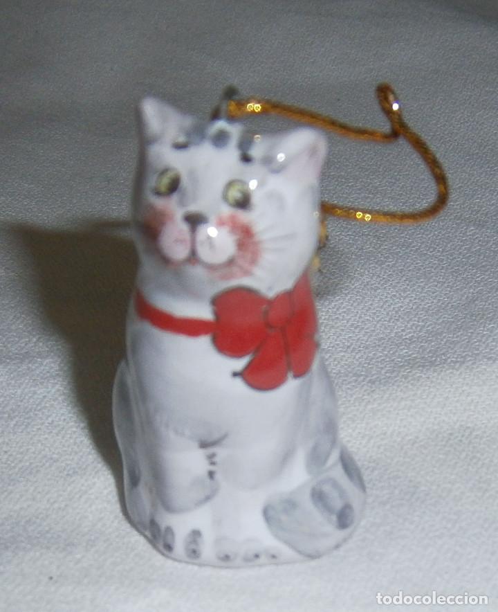 Vintage: gato porcelana rusa 5 cms de altura