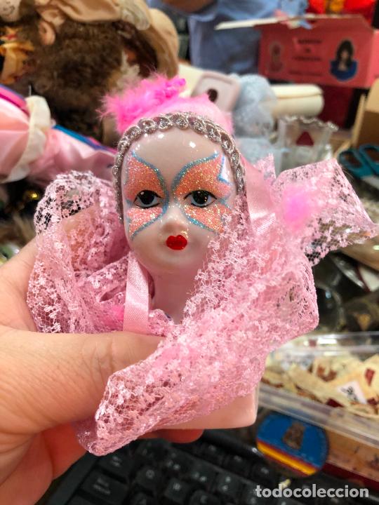 Vintage: ANTIGUA BUSTO MU&Ntilde;ECA DE PORCELANA - MEDIDA 18 CM