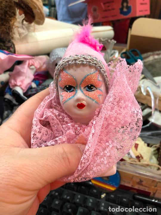 Vintage: ANTIGUA BUSTO MU&Ntilde;ECA DE PORCELANA - MEDIDA 18 CM