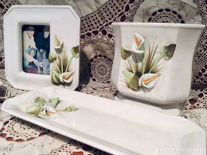 Vintage: Lote porcelana flores 1 (4 piezas)