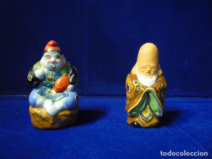 Vintage: PAREJA BUDAS SONRIENTES PORCELANA