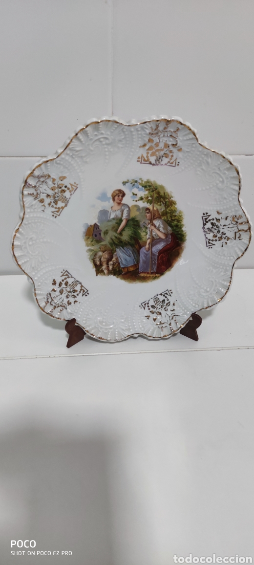 Vintage: Plato de porcelana