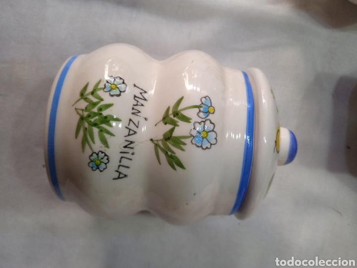 Vintage: 6 botecitos hierbas - Foto 2