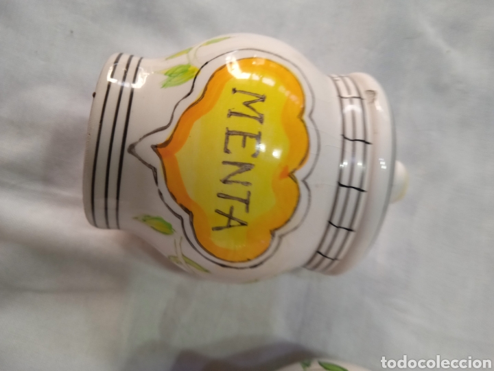 Vintage: 6 botecitos hierbas - Foto 6