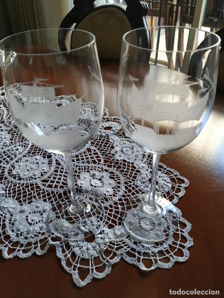 Vintage: Dos copas vino. - Foto 1