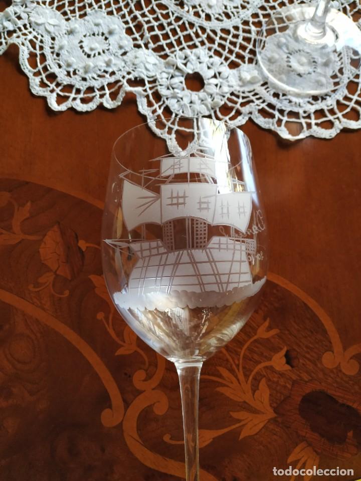 Vintage: Dos copas vino. - Foto 2