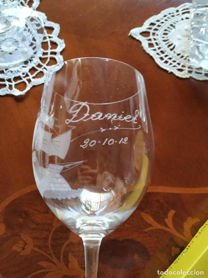 Vintage: Dos copas vino. - Foto 3