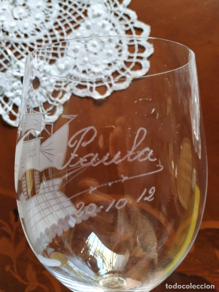 Vintage: Dos copas vino. - Foto 4