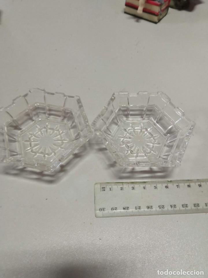 Vintage: Cajita de cristal hexagonal - Foto 2