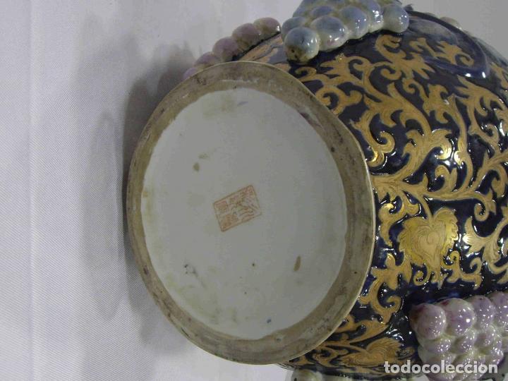 Vintage: JARR&Oacute;N UVAS COBALTO 42CM - Foto 2