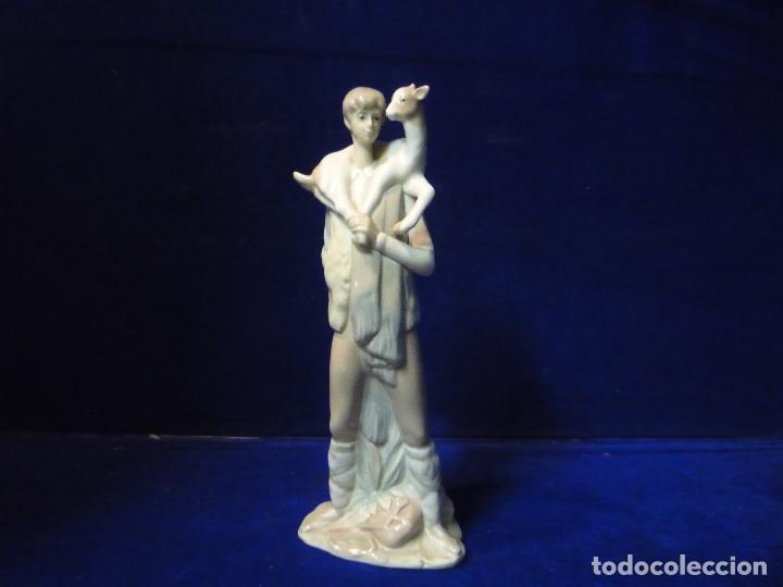 Vintage: FIGURA PORCELANA LLADRO NI&Ntilde;O CON CORDERO