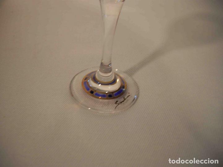 Vintage: SET SEIS COPAS ORO RAFOLS - Foto 5