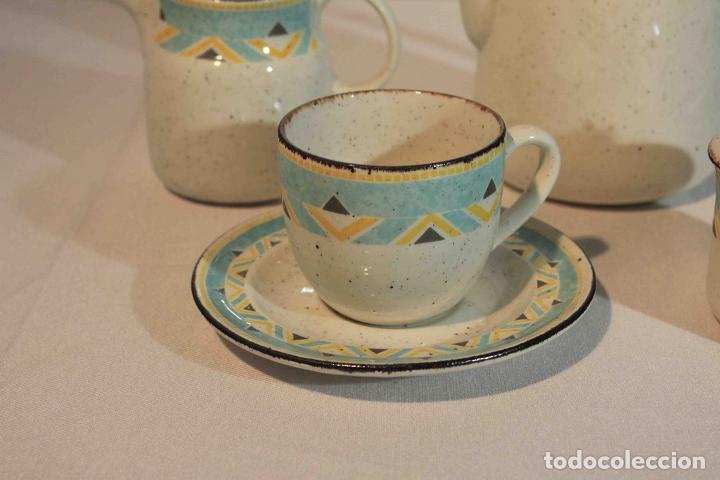 Vintage: JUEGO CAFE TURQUESA - Foto 5